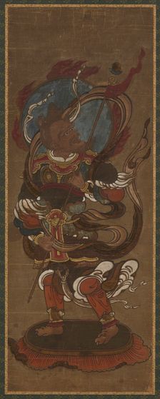 One of the twelve deva: Fu-ten (Vayu), late 15th-early 16th century. Creator: Unknown