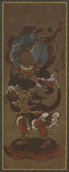One of the twelve deva: Fu-ten (Vayu), late 15th-early 16th century. Creator: Unknown
