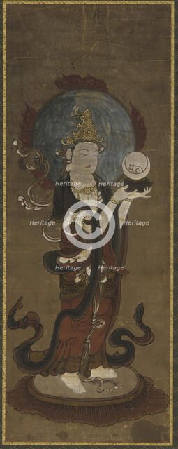 One of the twelve deva: Gwat'ten (Candra), late 15th-early 16th century. Creator: Unknown.