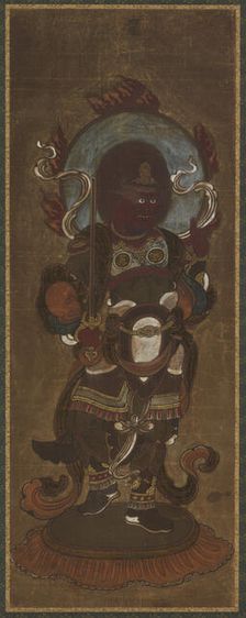 One of the twelve deva: Rasetsu-ten (Raksasa, specifically Nirrti), late 15th-early 16th century. Creator: Unknown