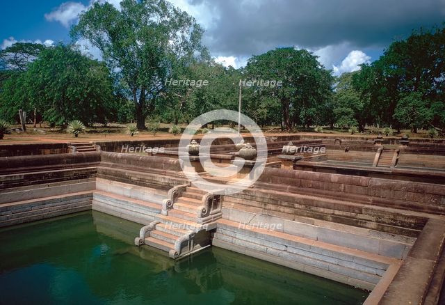 One of the twin ponds of the Abhayagiri Monastery. Artist: Unknown