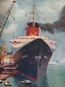 One of the World's Great Ships. The French liner Normandie 1937