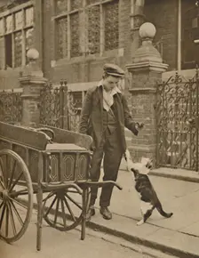 One of the Best-Established Trades: A Customer and the Cats-Meat Man c1935. Creator: Donald McLeish