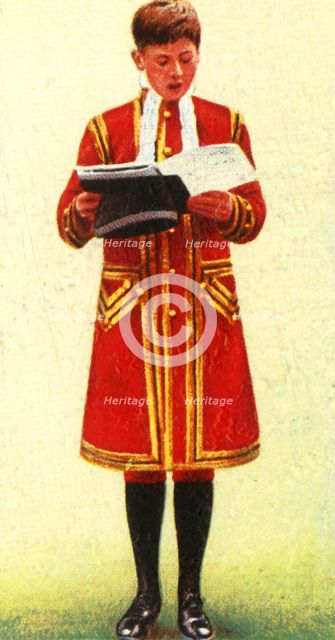 'One of the Children of H.M.'s Chapels Royal', 1937. Creator: Unknown.