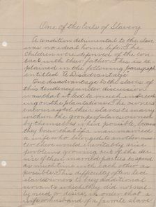 One of the Evils of Slavery, 1940. Creator: Unknown