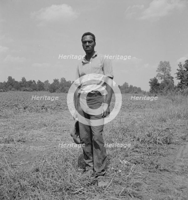 One of the farmers at the Delta cooperative farm, Hillhouse, Mississippi, 1937. Creator: Dorothea Lange.