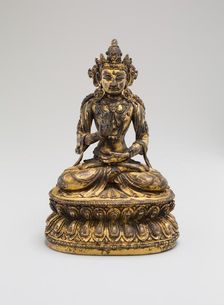 One of the Five Celestial Buddhas, Seated with Hands in..., Ming dynasty, Yongle period (1403-24). Creator: Unknown