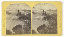 One of the group of Pagosa Hot Springs, showing incrustation on the surface..., 1874. Creator: Tim O'Sullivan