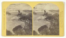 One of the group of Pagosa Hot Springs, showing incrustation on the surface..., 1874. Creator: Tim O'Sullivan