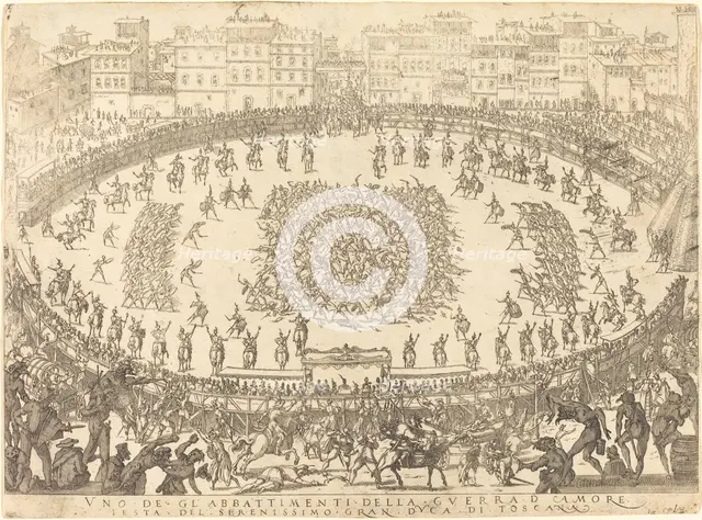 One of the Infantry Combats, 1616. Creator: Jacques Callot.