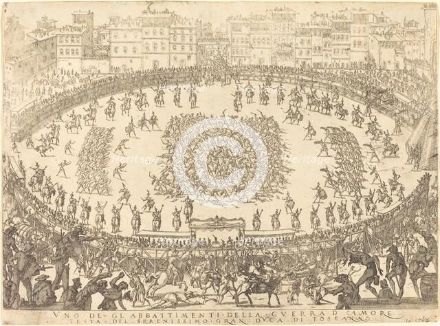 One of the Infantry Combats, 1616. Creator: Jacques Callot.