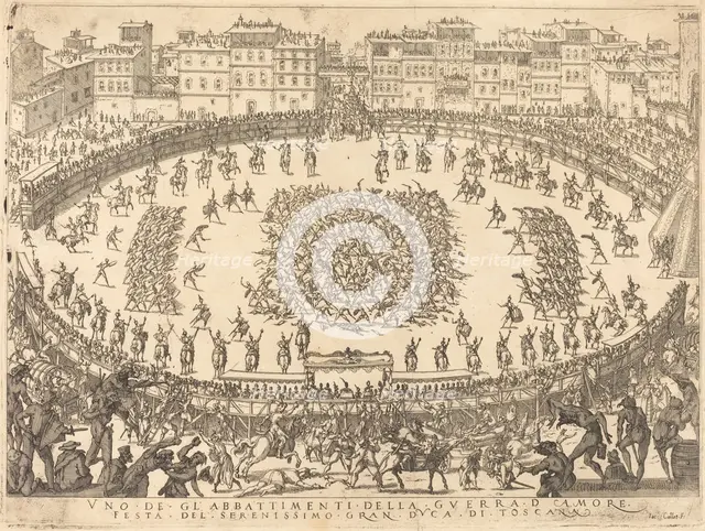 One of the Infantry Combats, 1616. Creator: Jacques Callot.