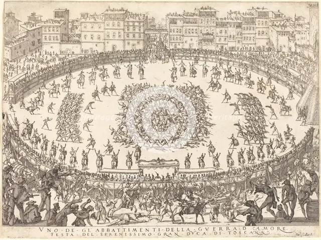 One of the Infantry Combats, 1616. Creator: Jacques Callot.