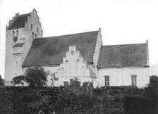 One of the last pictures of the old church of Trelleborg, Sweden, c1910s(?)