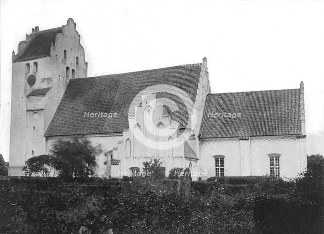 One of the last pictures of the old church of Trelleborg, Sweden, c1910s(?). Artist: Unknown