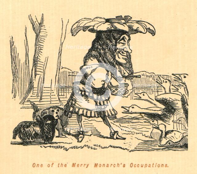 'One of the Merry Monarch's Occupations', 1897. Creator: John Leech.