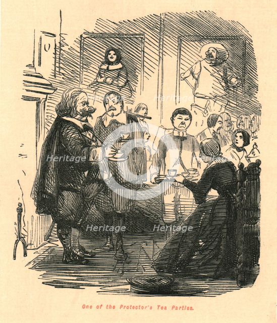 'One of the Protector's Tea Parties', 1897. Creator: John Leech.