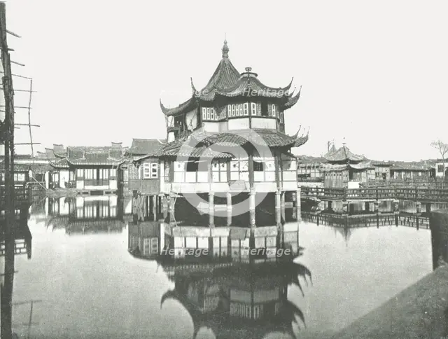 'One of the Public Tea-Gardens', Shanghai, China, 1895.  Creator: W & S Ltd.