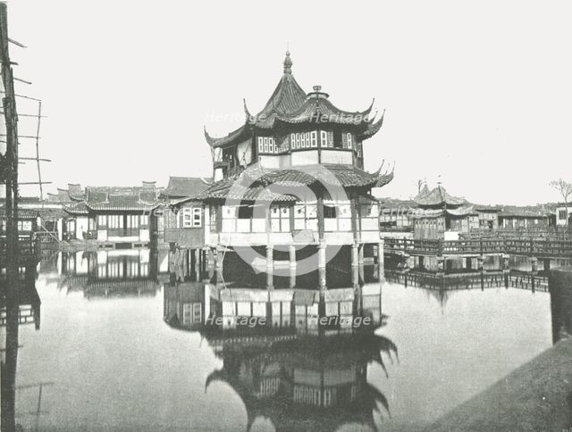 'One of the Public Tea-Gardens', Shanghai, China, 1895.  Creator: W & S Ltd.