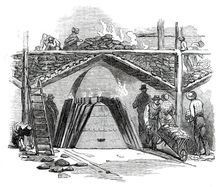 One of the Retorts for Burning the Turf into Charcoal, 1850. Creator: Smyth