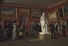 One of the Rooms in the Royal Collection of Paintings at Christiansborg Palace, 1882. Creator: Carl Christian Andersen