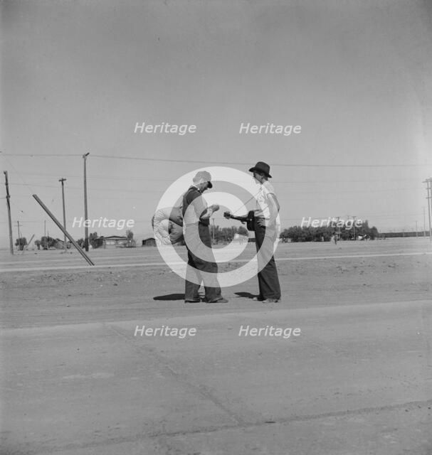 One of the roads leading into Calipatria, Imperial County, California, 1939. Creator: Dorothea Lange.