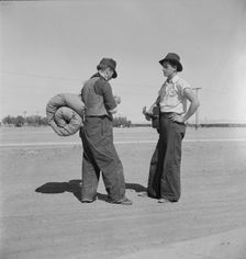 One of the roads leading into Calipatria, Imperial County, California, 1939. Creator: Dorothea Lange