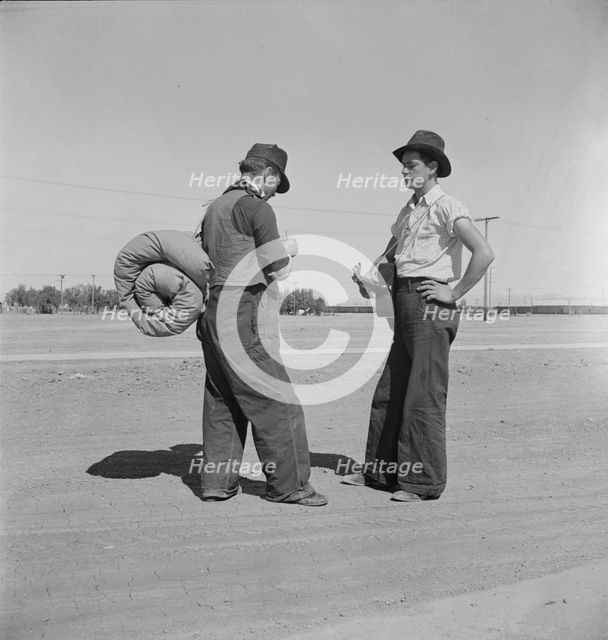 One of the roads leading into Calipatria, Imperial County, California, 1939. Creator: Dorothea Lange.