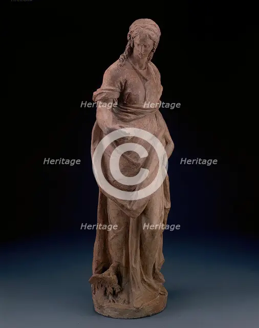 One of the Set of the Four Evangelists: John, modeled c. 1580. Creator: Alessandro Vittoria.