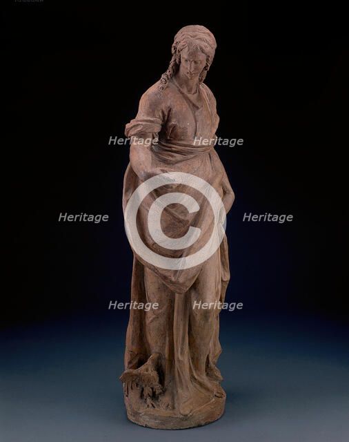 One of the Set of the Four Evangelists: John, modeled c. 1580. Creator: Alessandro Vittoria.