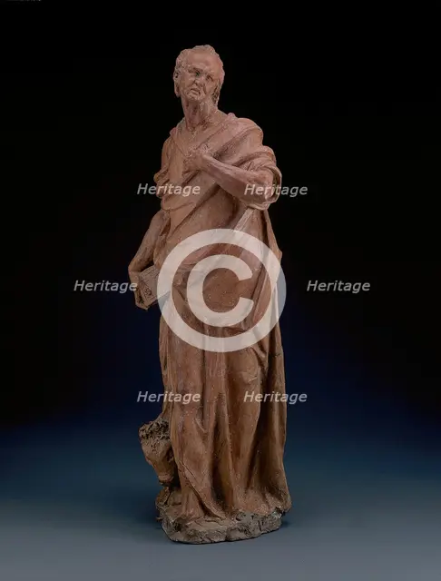 One of the Set of the Four Evangelists: Luke, modeled c. 1580. Creator: Alessandro Vittoria.
