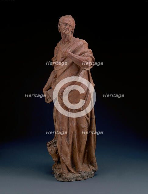 One of the Set of the Four Evangelists: Luke, modeled c. 1580. Creator: Alessandro Vittoria.