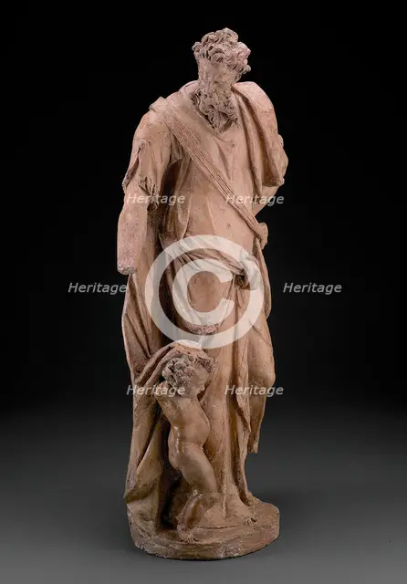 One of the Set of the Four Evangelists: Matthew, modeled c. 1580. Creator: Alessandro Vittoria.
