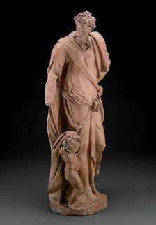 One of the Set of the Four Evangelists: Matthew, modeled c. 1580. Creator: Alessandro Vittoria