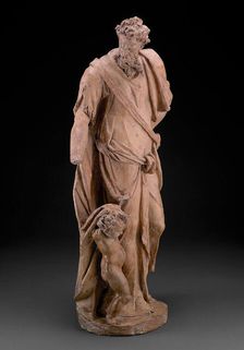 One of the Set of the Four Evangelists: Matthew, modeled c. 1580. Creator: Alessandro Vittoria