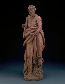 One of the Set of the Four Evangelists: Mark, modeled c. 1580. Creator: Alessandro Vittoria