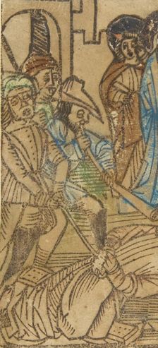 One of the Seven Falls of Christ (Schr. 645), 15th century., 15th century. Creator: Anon