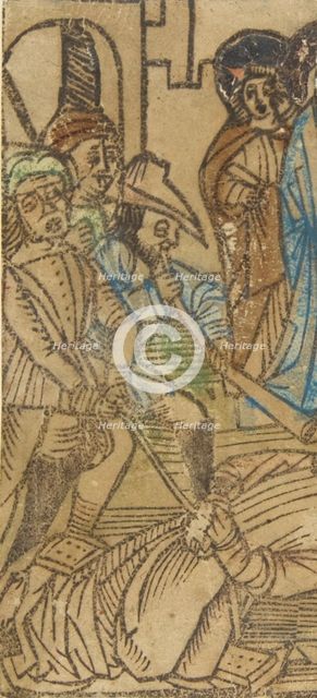 One of the Seven Falls of Christ (Schr. 645), 15th century., 15th century. Creator: Anon.