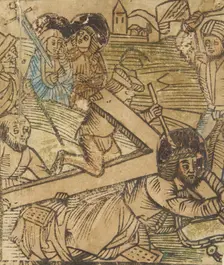 One of the Seven Falls of Christ (Schr. 655), 15th century., 15th century. Creator: Anon