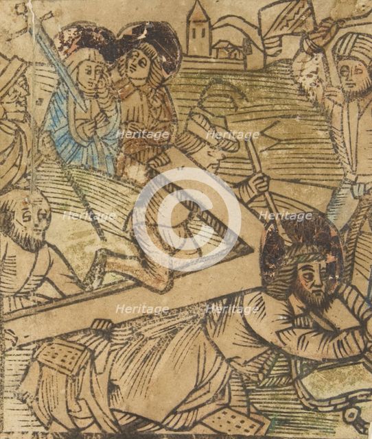 One of the Seven Falls of Christ (Schr. 655), 15th century., 15th century. Creator: Anon.