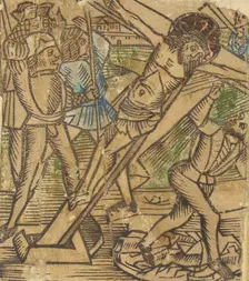 One of the Seven Falls of Christ (Schr. 683), 15th century., 15th century. Creator: Anon
