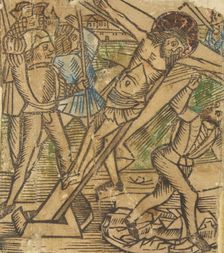 One of the Seven Falls of Christ (Schr. 683), 15th century., 15th century. Creator: Anon