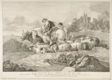 One of the Sons of Noah who Goes to Populate a Part of the Earth (Uno de figli di Noè c..., 1743-63. Creator: Pietro Monaco