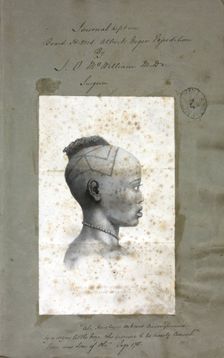 "One of the sons of Onnese Obi Osai chief of Aboh, River Niger", drawn by John Duncan, 1840-42. Creator: John Duncan