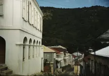 One of the steep streets on the hillsides, Charlotte Amalie, St. Thomas Island, Virgin Islands, 1941 Creator: Jack Delano