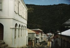 One of the steep streets on the hillsides, Charlotte Amalie, St. Thomas Island, Virgin Islands, 1941 Creator: Jack Delano