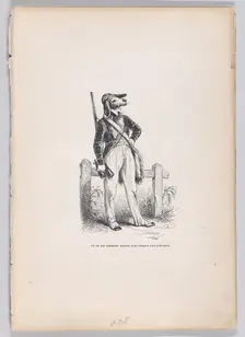 One of those novice hunters for whom nothing is sacred from Scenes from the Private..., ca. 1837-47. Creator: Joseph Hippolyte Jules Caque