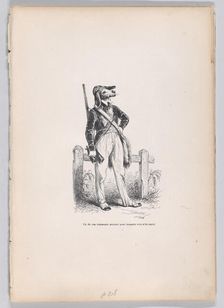 One of those novice hunters for whom nothing is sacred from Scenes from the Private..., ca. 1837-47. Creator: Joseph Hippolyte Jules Caque
