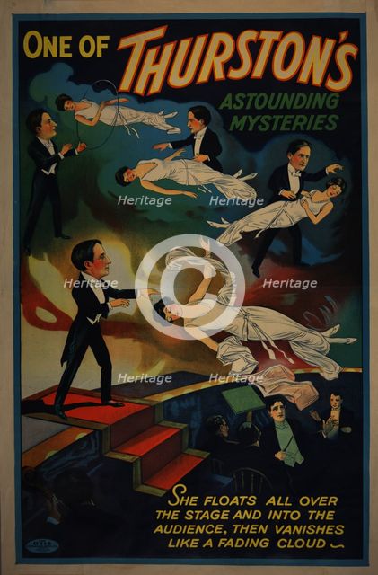 One of Thurston's astounding mysteries, c1906 - 1925. Creator: Otis Lithograph Co.