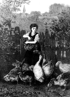 "One at a Time," by E. Knaus, 1873. Creator: William Biscombe Gardner